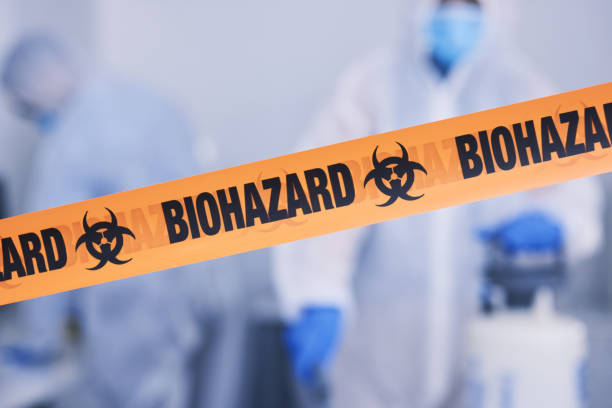 Professional Biohazard Cleanup technician working in Davenport, NE